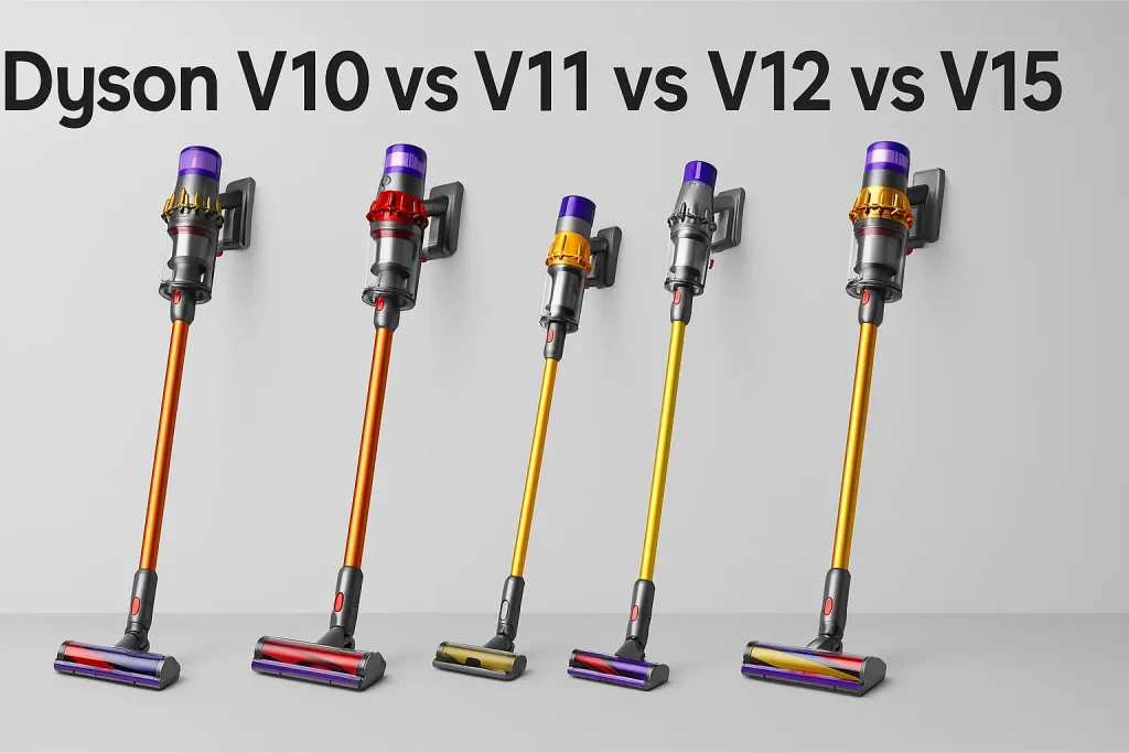 Dyson V10 V11 V12 V15 Vergleich